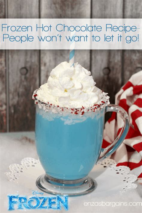 Disney S Frozen Hot Chocolate Recipe Blue Hot Chocolate