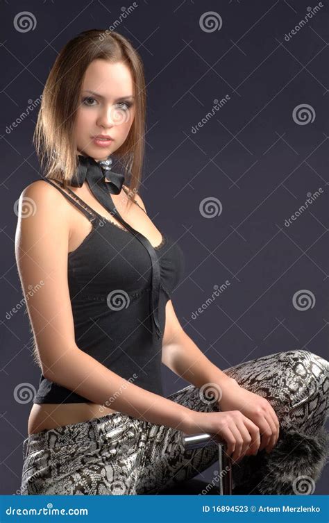 Brunette In The Studio Stock Image Image Of Carefree