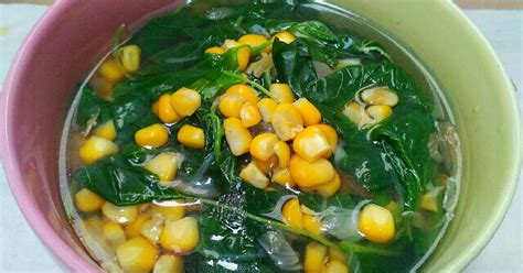 Resep Sayur Bening Bayam Jagung Tanpa Kencurkunci Oleh Winda Astuti