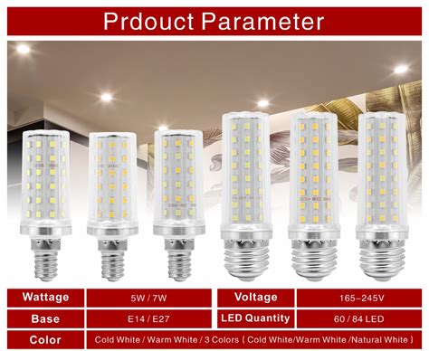 Got Liang 5w 7w Led Corn Bulb E27 E14 Light Bulb 60 80leds Smd2835 220v