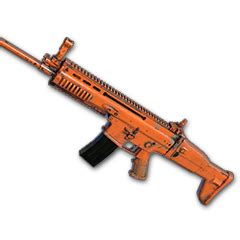 Rugged Orange SCAR L PUBG Survivors Rest