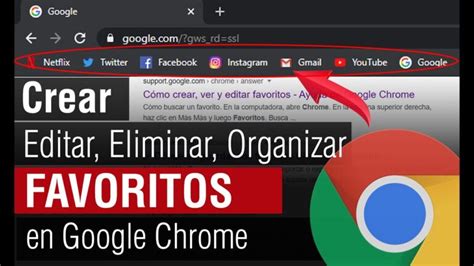 C Mo Configurar Favoritos En Google Chrome Mundowin