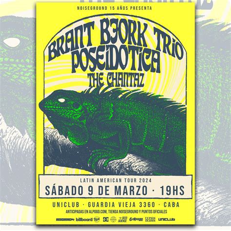 Brant Bjork Trio South American Tour 2024 Uniclub