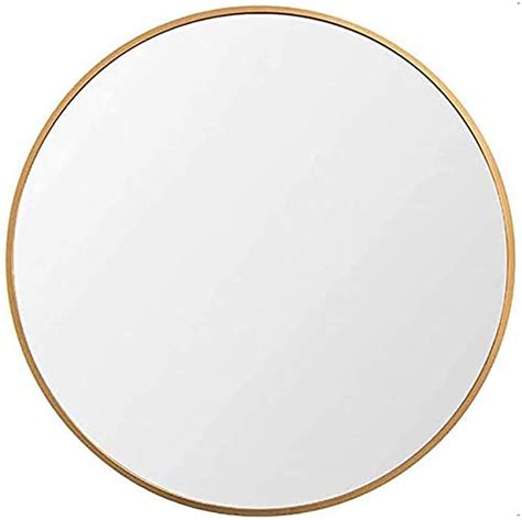 Huimei Y Miroir Mural Rond Dor De Cm Avec Cadre En M Tal Pour