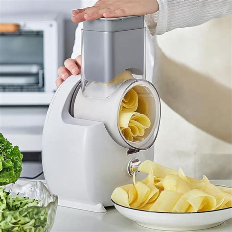 Walbest Rallador De Queso Giratorio El Ctrico Picador De Verduras En