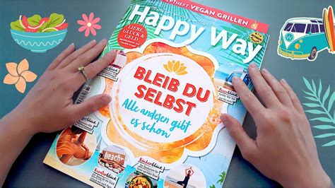 Asmr Happy Way Magazin Sommer Page Turning Tracing Paper