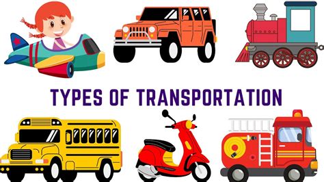 Modes of Transport for Children | Types of Transportation | Vehicles Names | Educational Videos ...