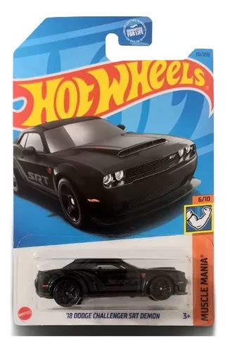 Dodge Challenger Srt Demon Negro Hot Wheels Ta Meses Sin Intereses