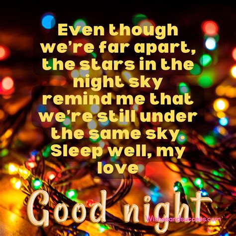 Good Night Love Messages Wishes - WishesandSuccess