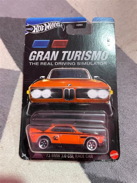 Hot Wheels Bmw Csl Race Car Gran Turismo Orange Original Mattel Toys Collectibles
