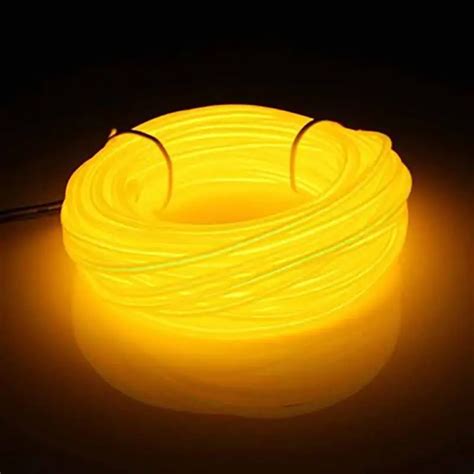 Красочный 20-220 в 10 м EL Led Гибкий Мягкий трубчатый провод неоновый ...