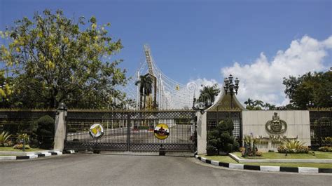 Palacio De Istana Nurul Iman Sultans En Brunei Fotografía editorial