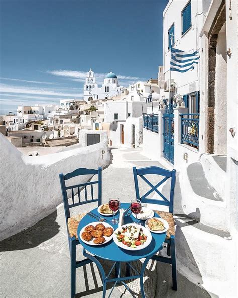 Vacations Travel Nature On Instagram Lunch Time Santorini