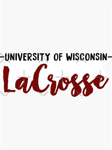 University Of Wisconsin Lacrosse Sticker For Sale By Mynameisliana