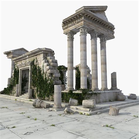 Ancient Ruin W Uv Free 3D Model Max Fbx Free3D