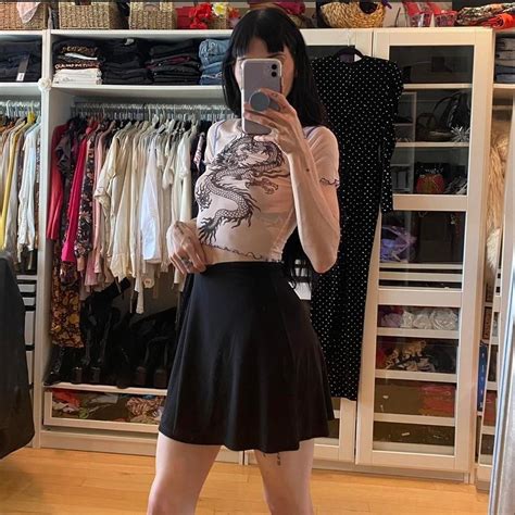 Repop Nude Mesh Dragon Crop T Size XS Perfect Depop