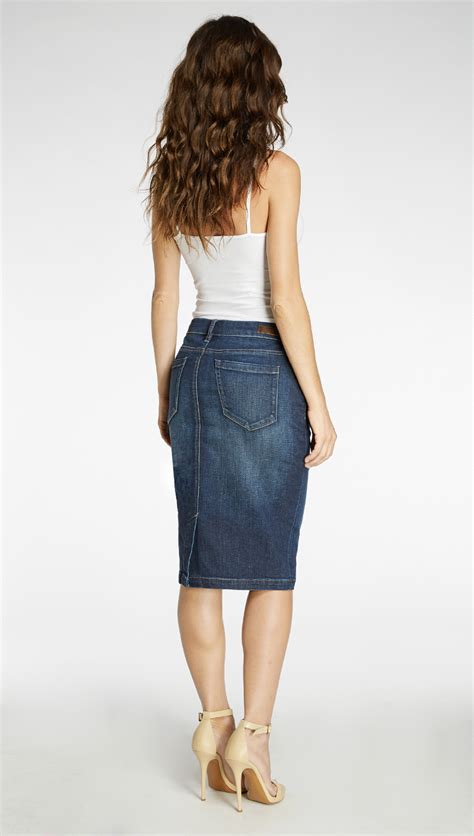 Blank Nyc Skirt In Blue Lyst