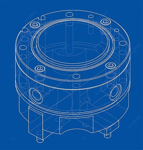 Abstract Industry Object Concept Vector Isolated Wireframe Wire Frame