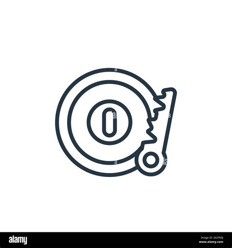 Car Ignition Outline Vector Icon Thin Line Black Car Ignition Icon