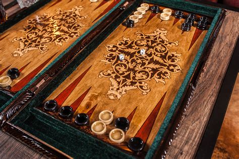 Handmade Wooden Backgammon Set Luxury Fathers Day T Etsy