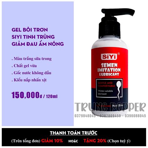GEL BÔI TRƠN SIYI TINH TRÙNG GIẢM ĐAU ẤM NÓNG ml Trung Sex