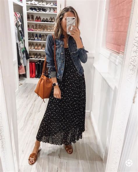 Maxi Dress With Denim Jacket For Spring Throw On And Go In 2020