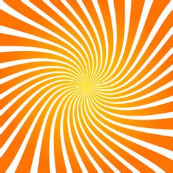 Sun Rays Orange Background Spiral Royalty Free Vector Image