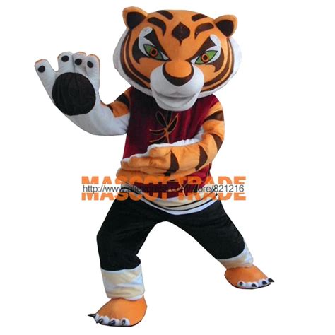 New Tigress Tiger Kung Fu Panda Mascot Costume Fancy Dress+Free ...