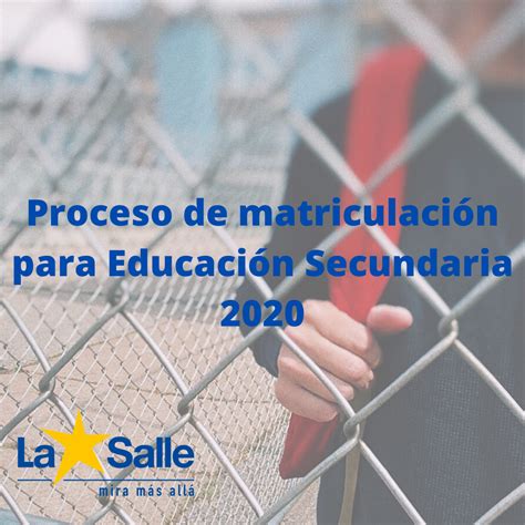 Proceso de matriculación Educación Secundaria La Salle Montemolín