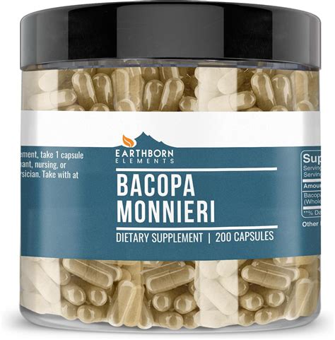 Amazon Bronson Bacopa Monnieri Extract Mg Promotes Mental