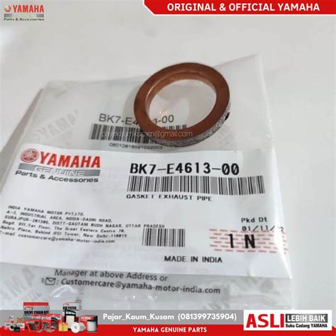 Paking Knalpot Nmax Aerox N Max Original Bk E Gasket