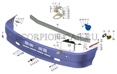 ГАЗ 2705 Бампер передний, буксирное устройство, фары
