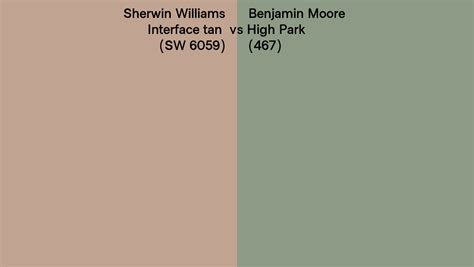 Sherwin Williams Interface Tan SW 6059 Vs Benjamin Moore High Park