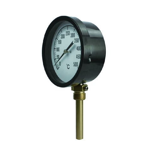 Black Steel Case Bimetal Thermometer