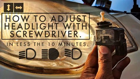 How To Adjust Your Headlights Ford Fiesta Youtube