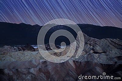 Zabriskie Point Star Trails Royalty Free Stock Photography - Image ...