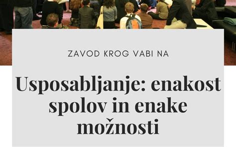 Zavod Krog Do 22 Aprila Zbira Prijave Mladih Na Usposabljanje O