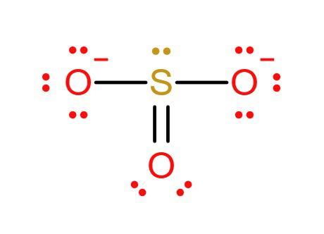 Draw the Lewis dot structure of the sulfite anion. | Quizlet