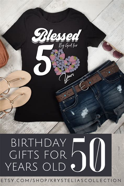 50 Years Birthday Tee Ts For Her Fabulous At Fifty Tee 50th Birthday Tshirt 50th