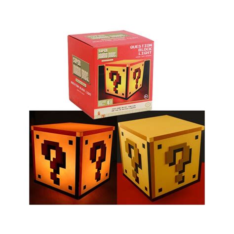 PALADONE PRODUCTS SUPER MARIO BROS QUESTION BLOCK LIGHT LAMP LAMPADA