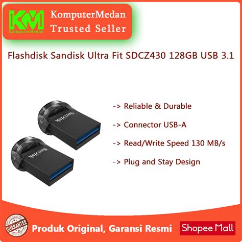 Jual Flashdisk Sandisk Ultra Fit Sdcz Gb Usb Shopee Indonesia