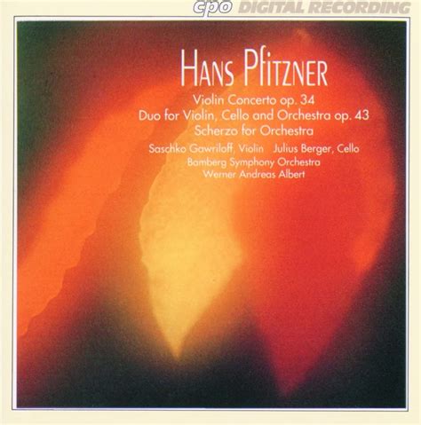 Hans Pfitzner Violin Concerto Op Duo For Violin Cello And