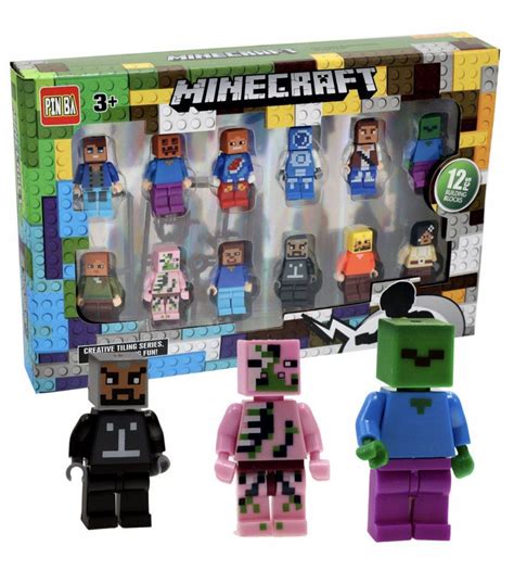 Конструктор Майнкрафт Набор фигурок 12 шт фигурки ( минифигурки игрушка ...