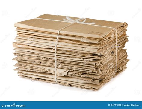 Waste cardboard stock photo. Image of bundle, concepts - 24741280