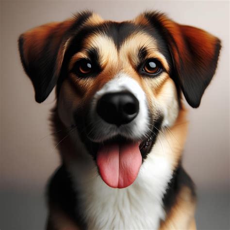 Premium Photo Happy Dog Portraits Lovely Dog