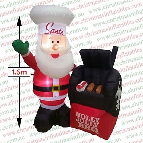 M Barbecue Santa Christmas Inflatable Airfigs Inflatables