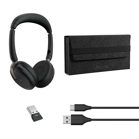 Jabra Evolve2 65 Flex Link380a Ms Stereo Wireless Stereo Headset With Usb A Certified For