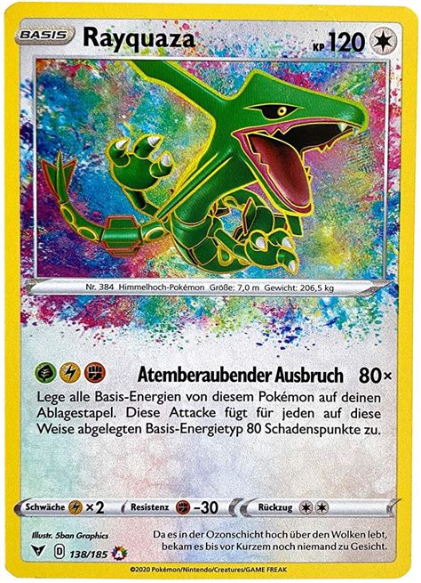 Bestelle Jetzt Rayquaza Farbenschock Amazing Rare Bei