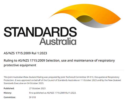 New As Nzs Iso Respiratory Fit Testing Standard Resp Fit