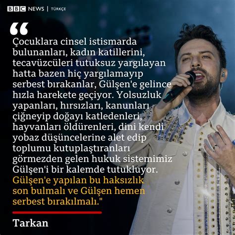 Bbc News T Rk E On Twitter Tarkan Dan G L En E Destek G L En E